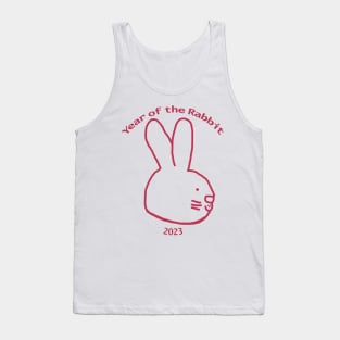 Year of the Rabbit 2023 Viva Magenta Bunny Tank Top